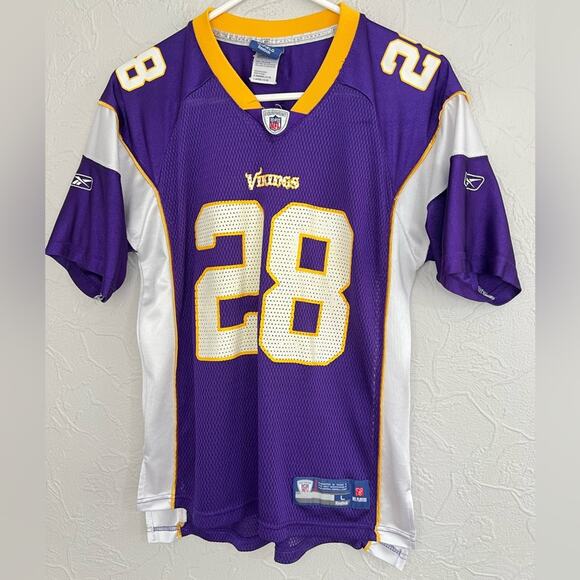 Reebok Minnesota Vikings #28 Adrian Peterson Jersey Youth Large NFL Boys CLEAN - Picture 1 of 5